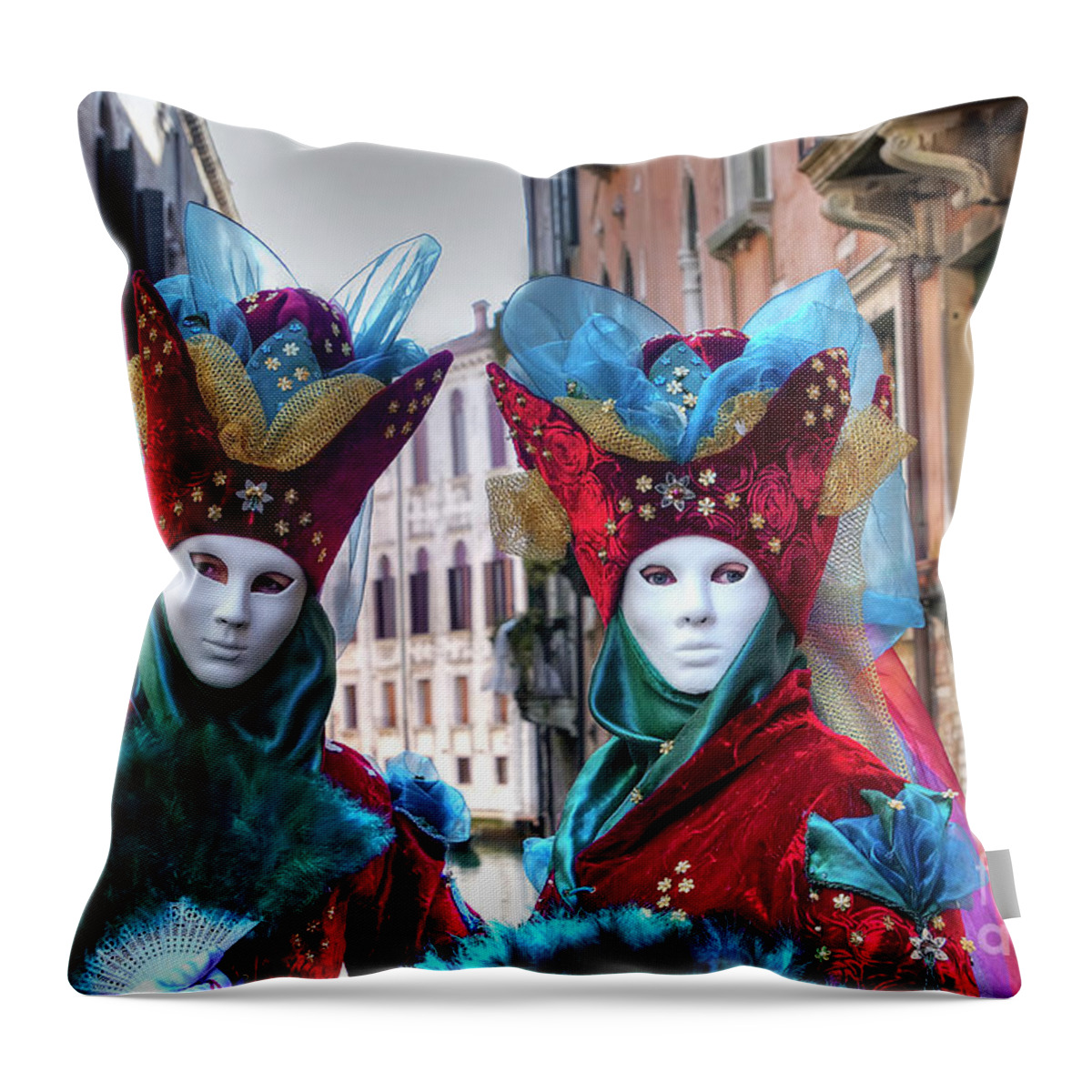Carnevale Throw Pillow featuring the photograph 024 by Paolo Signorini