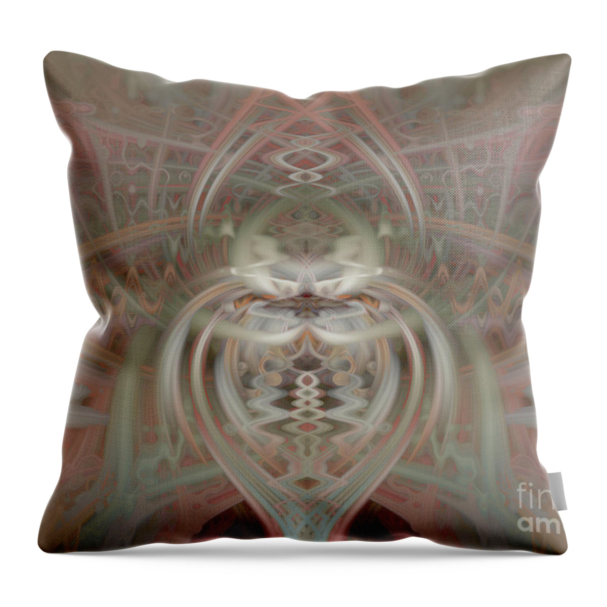 Abstract Throw Pillow featuring the photograph Angel #1 by Cathy Donohoue