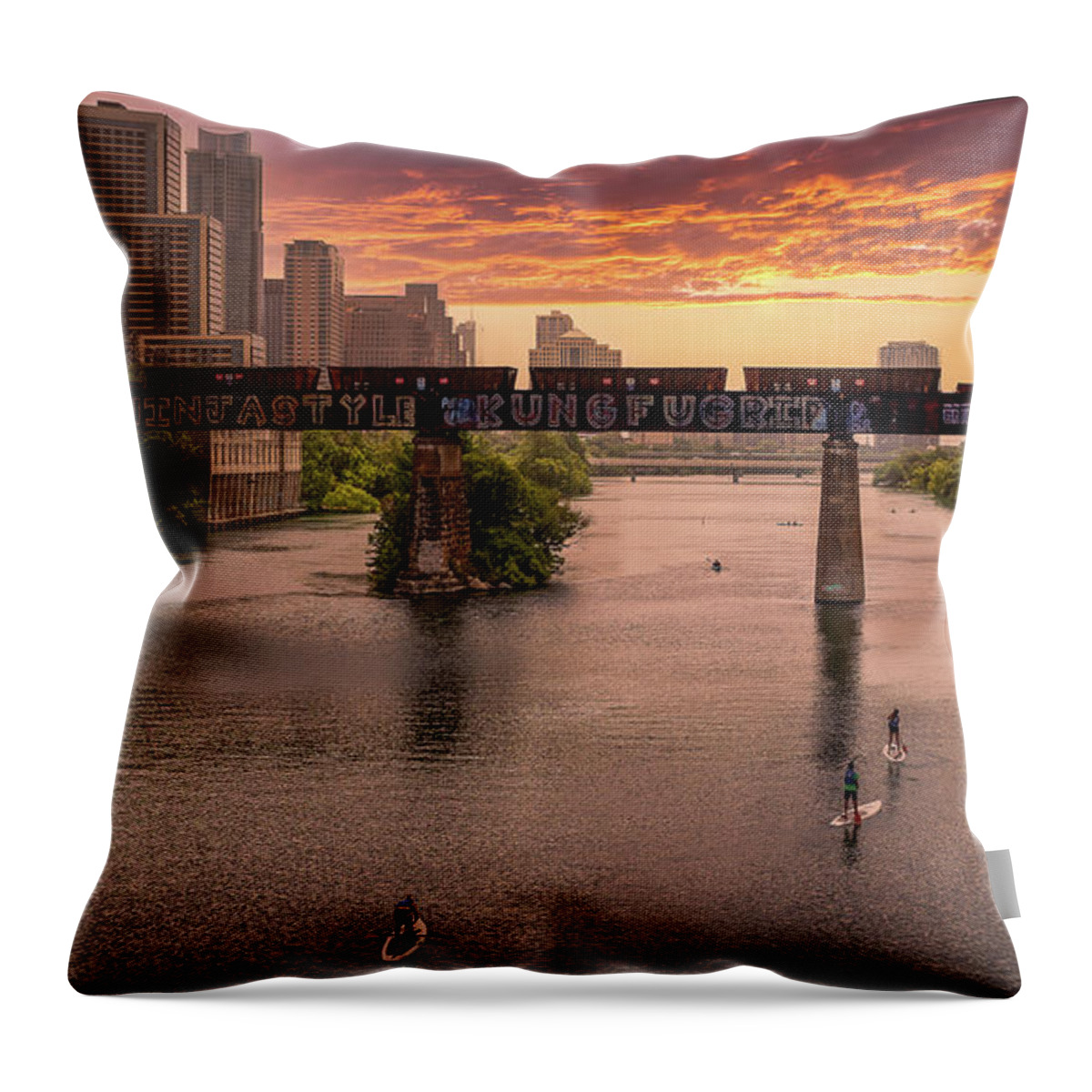  Throw Pillow featuring the photograph Austin, Texas #1 by G Lamar Yancy