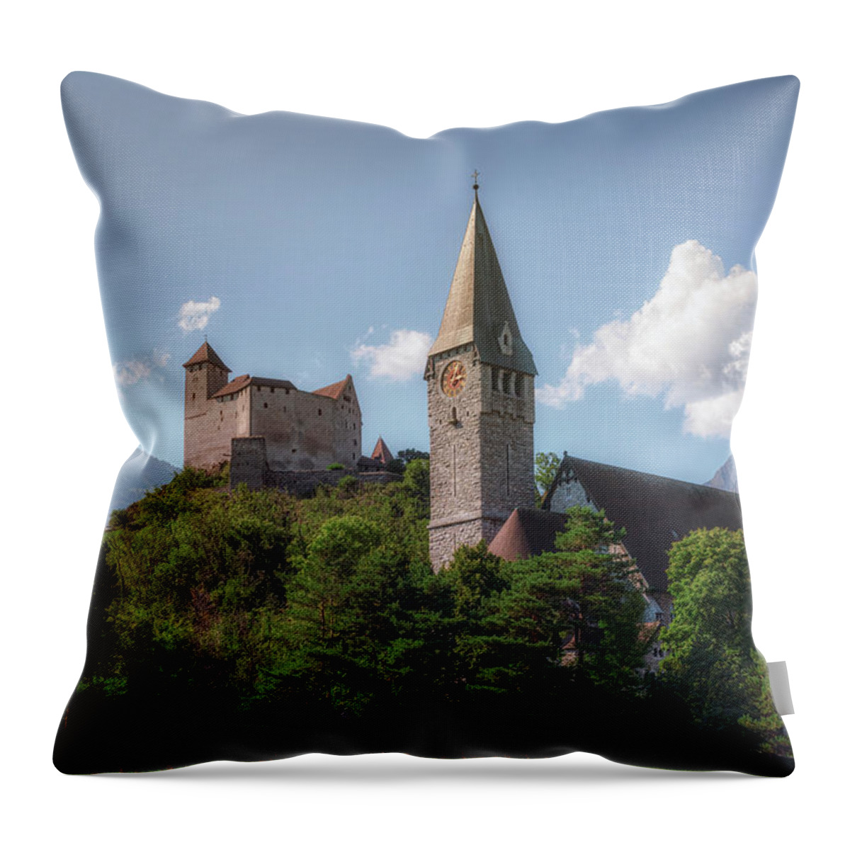 Balzers Throw Pillow featuring the photograph Balzers - Liechtenstein #3 by Joana Kruse