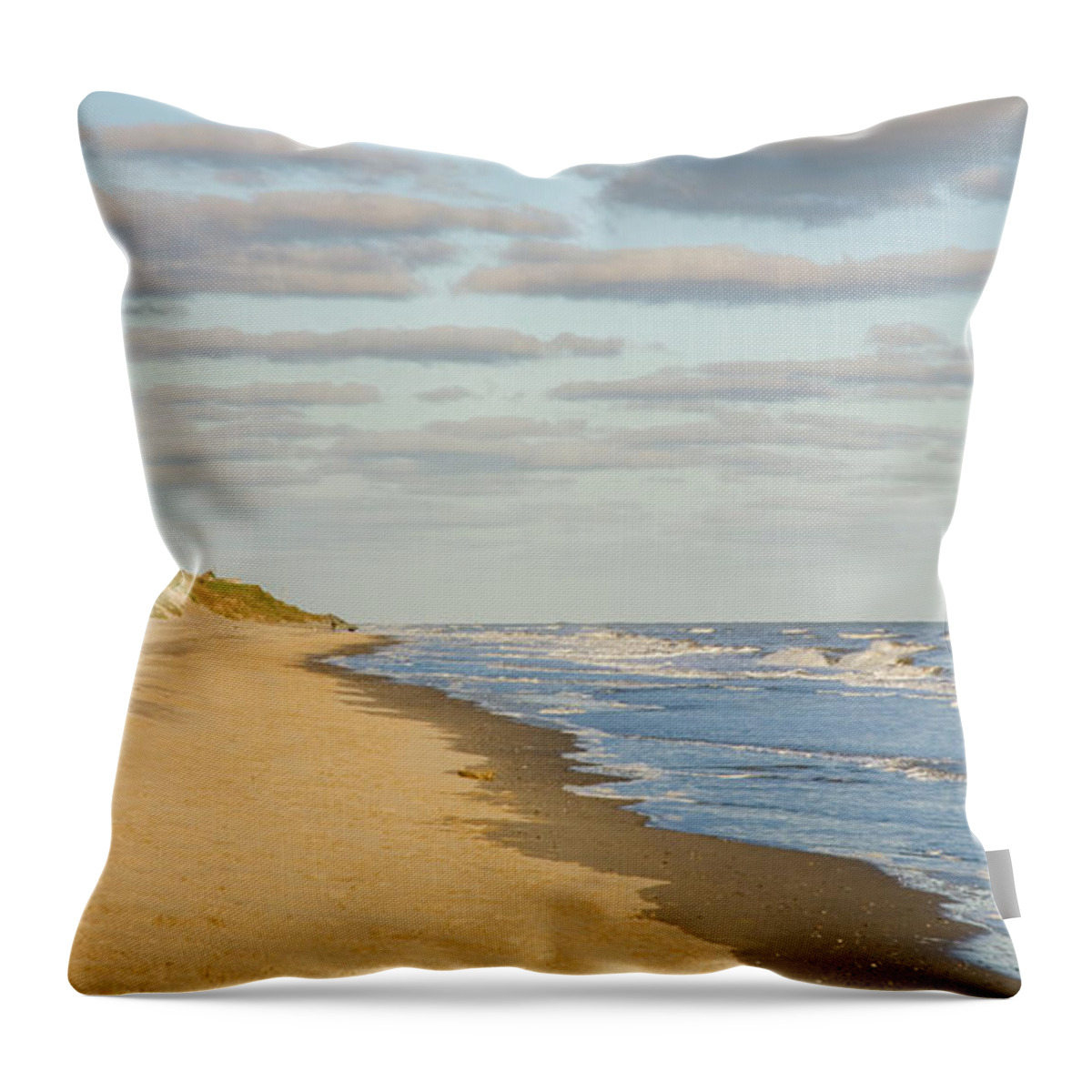 Travel Throw Pillow featuring the photograph Blackwater beach, County Wexford, Ireland. #1 by Ian Middleton