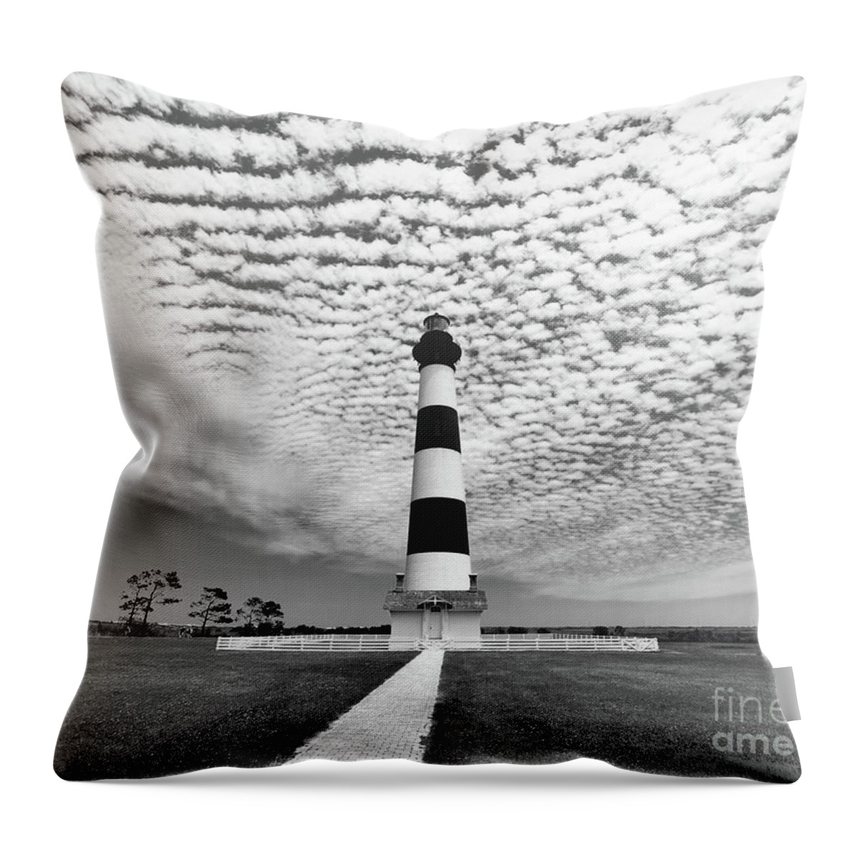 Bodie Island Lighthouse Throw Pillow featuring the photograph Bodie Island Lighthouse #2 by Scott Cameron
