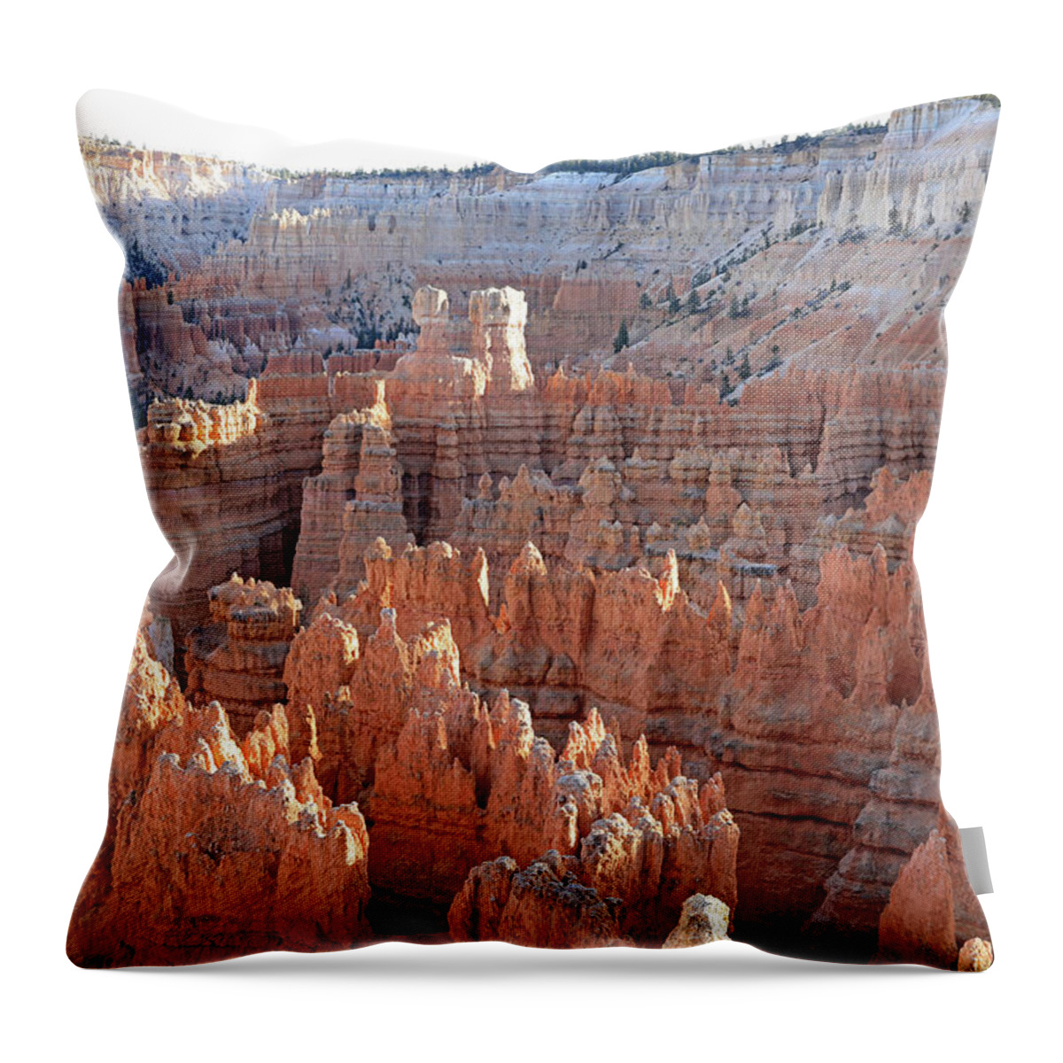  Throw Pillow featuring the photograph Bryce Canyon National Park - Sunset Point #2 by Richard Krebs