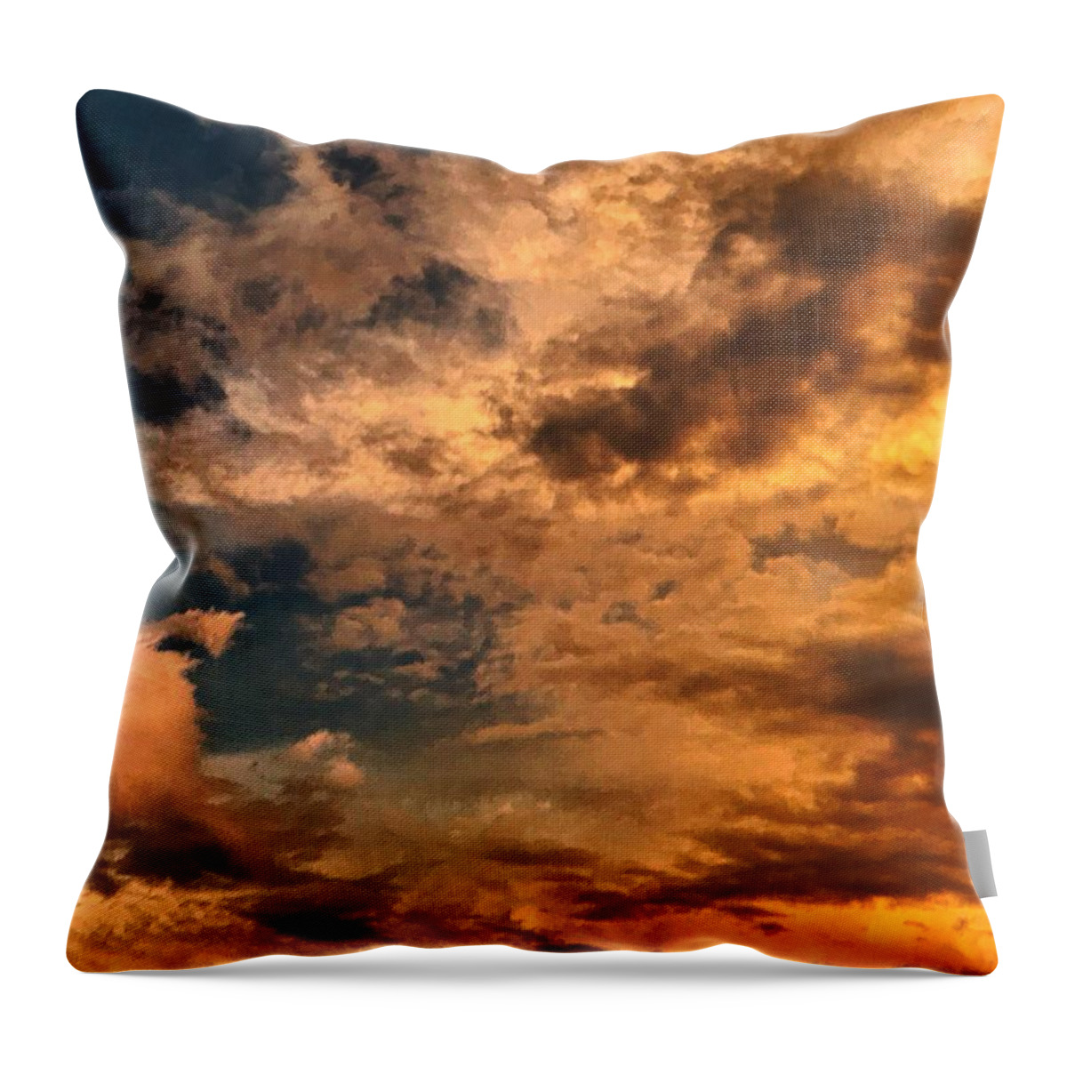  Throw Pillow featuring the photograph Clouds #1 by Stephen Dorton