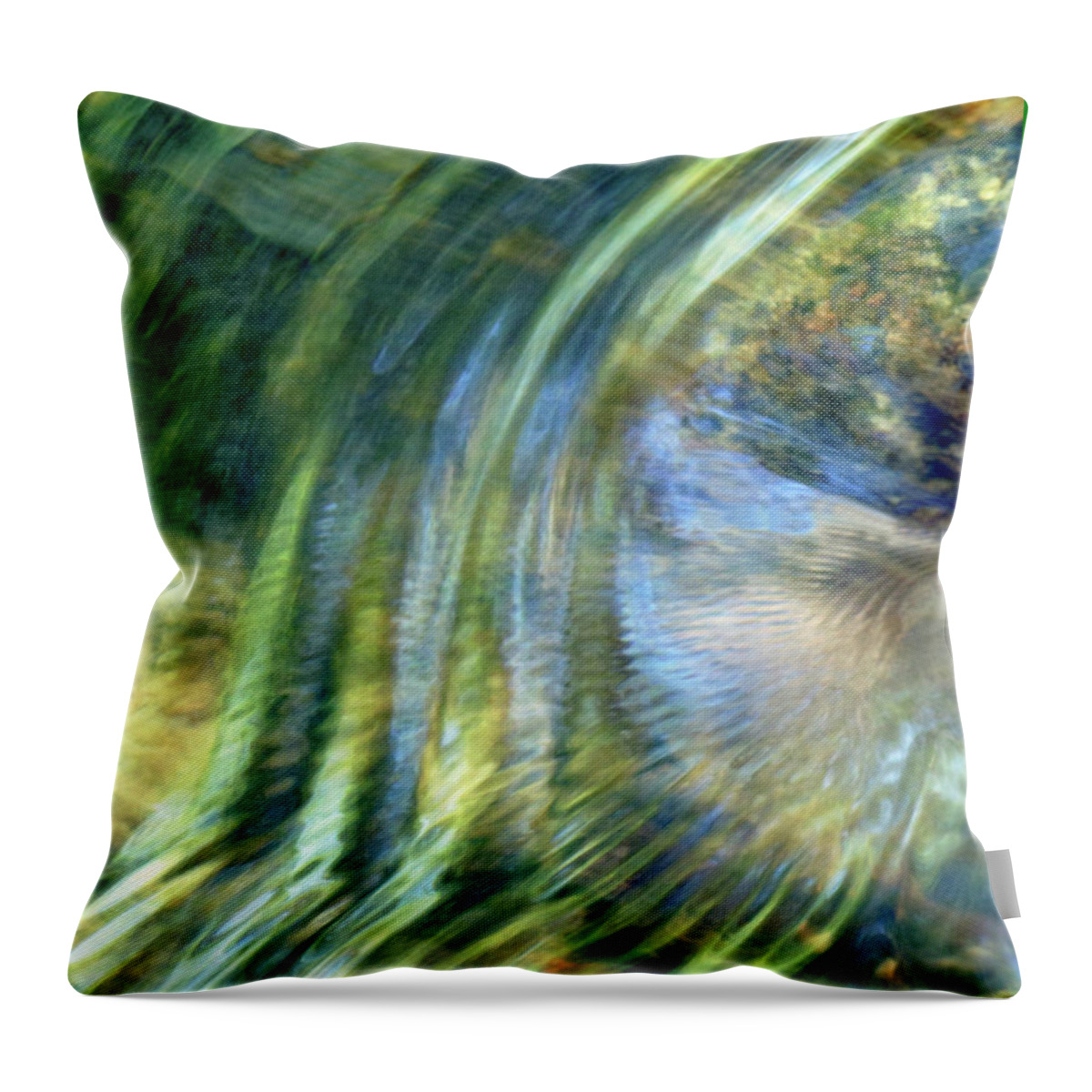 Abstract Photography Throw Pillow featuring the photograph Cross Currents 5 by Deborah Ann Good