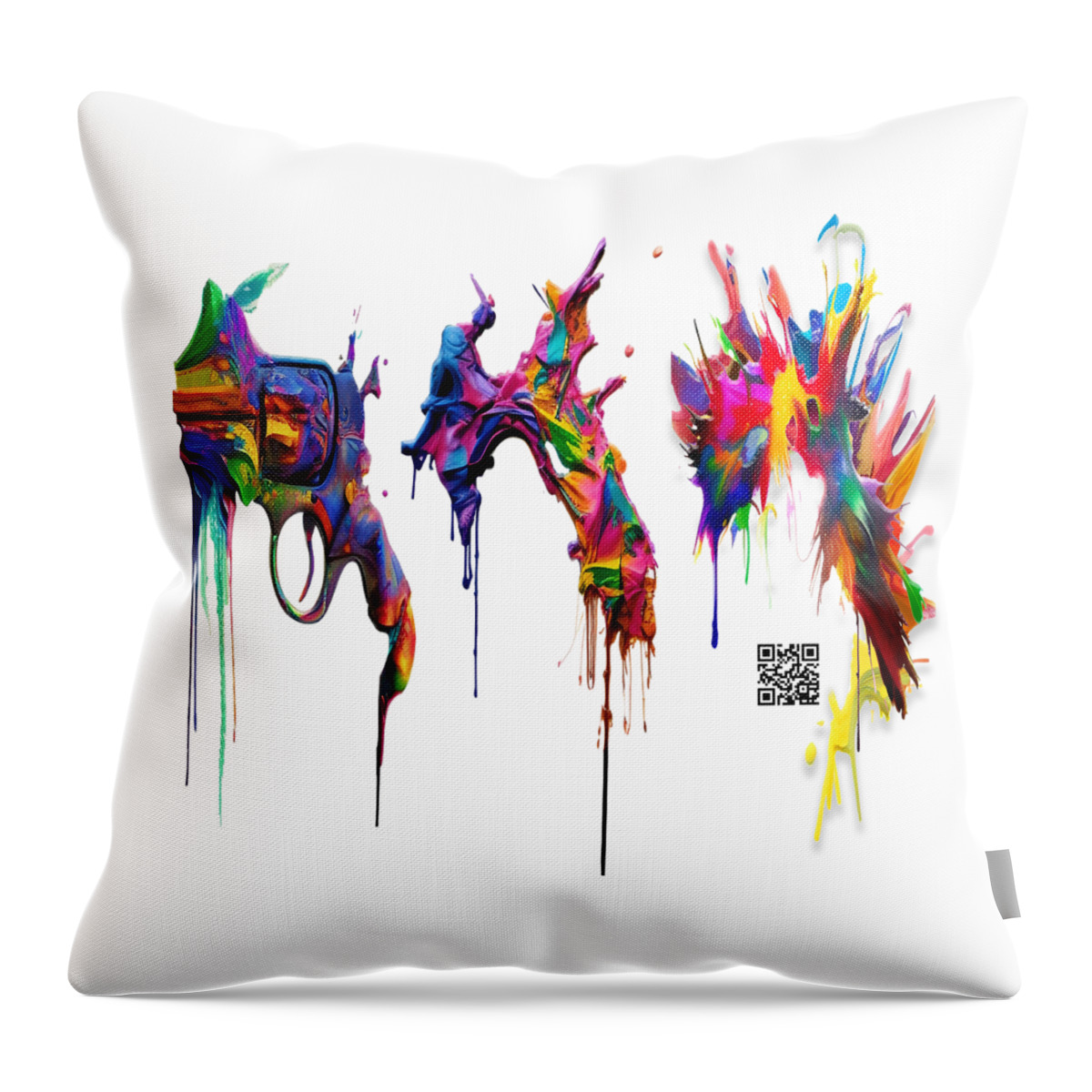Do It With Art Throw Pillow featuring the digital art Do It With Art Instead by Rafael Salazar