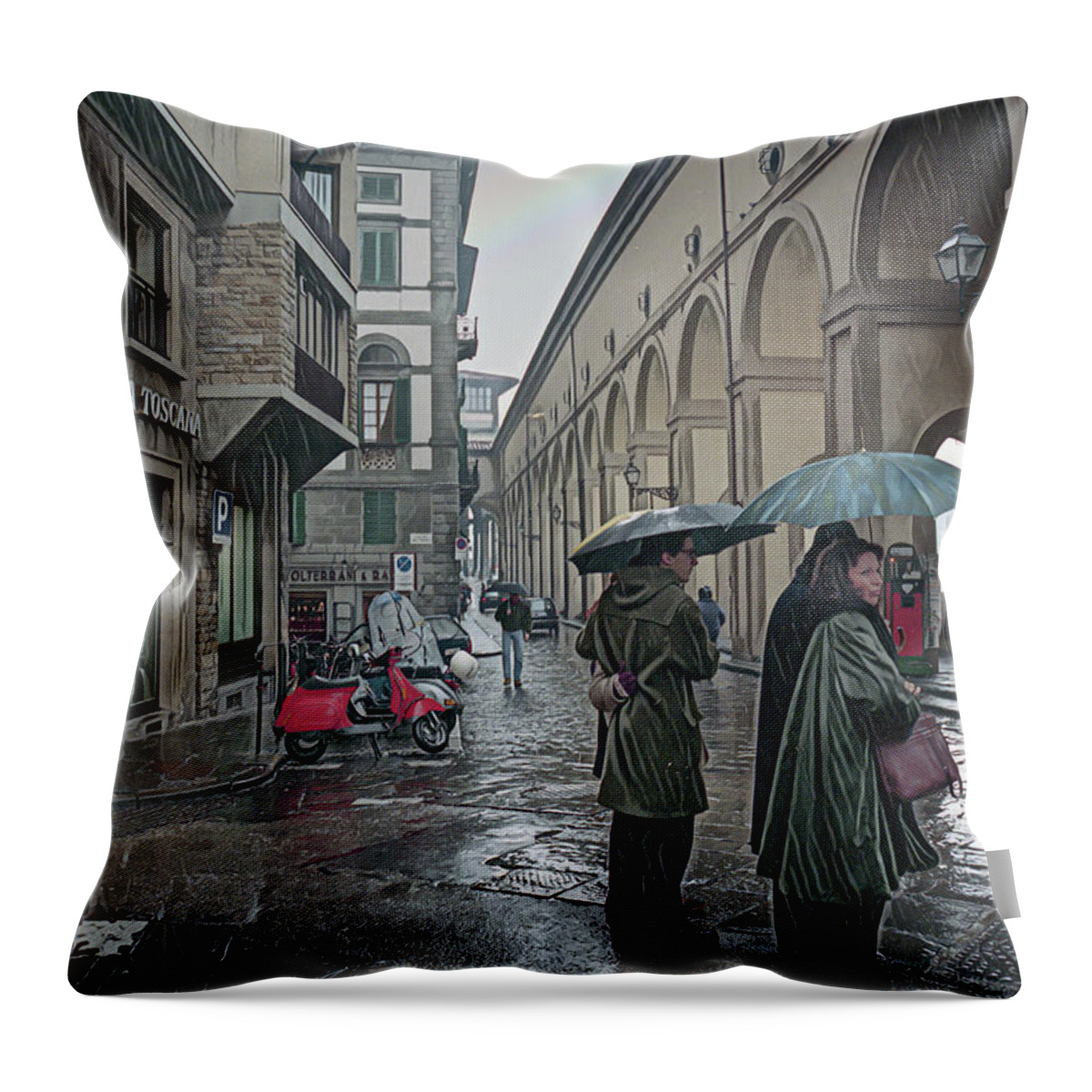 Florence Throw Pillow featuring the photograph Florence #1 by Jim Mathis