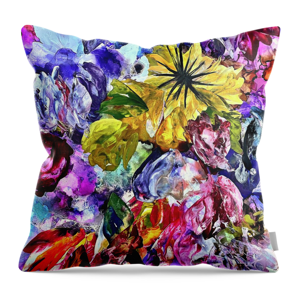  Throw Pillow featuring the painting Just For You by Tommy McDonell