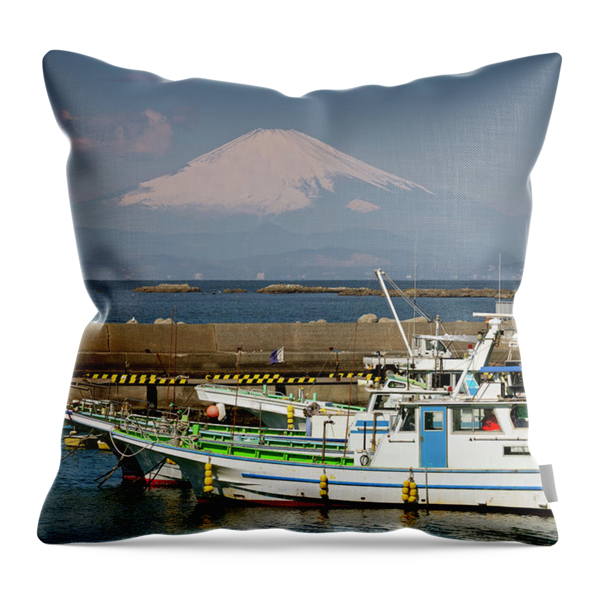 Fuji-san Throw Pillow featuring the photograph Fuji 13 #1 by Bill Chizek