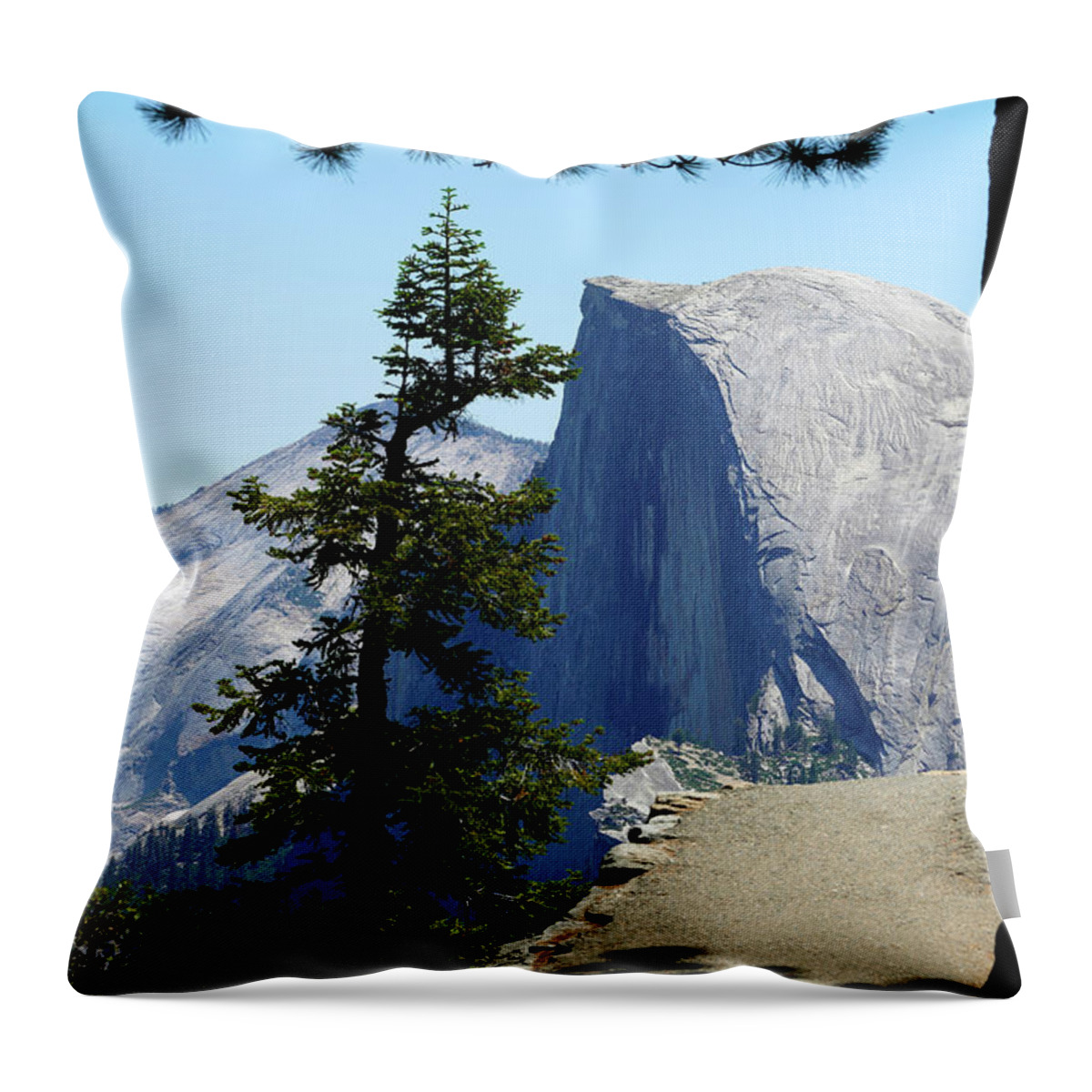 Half Dome Throw Pillow featuring the photograph Half Dome in Yosemite #1 by Rick Wilking