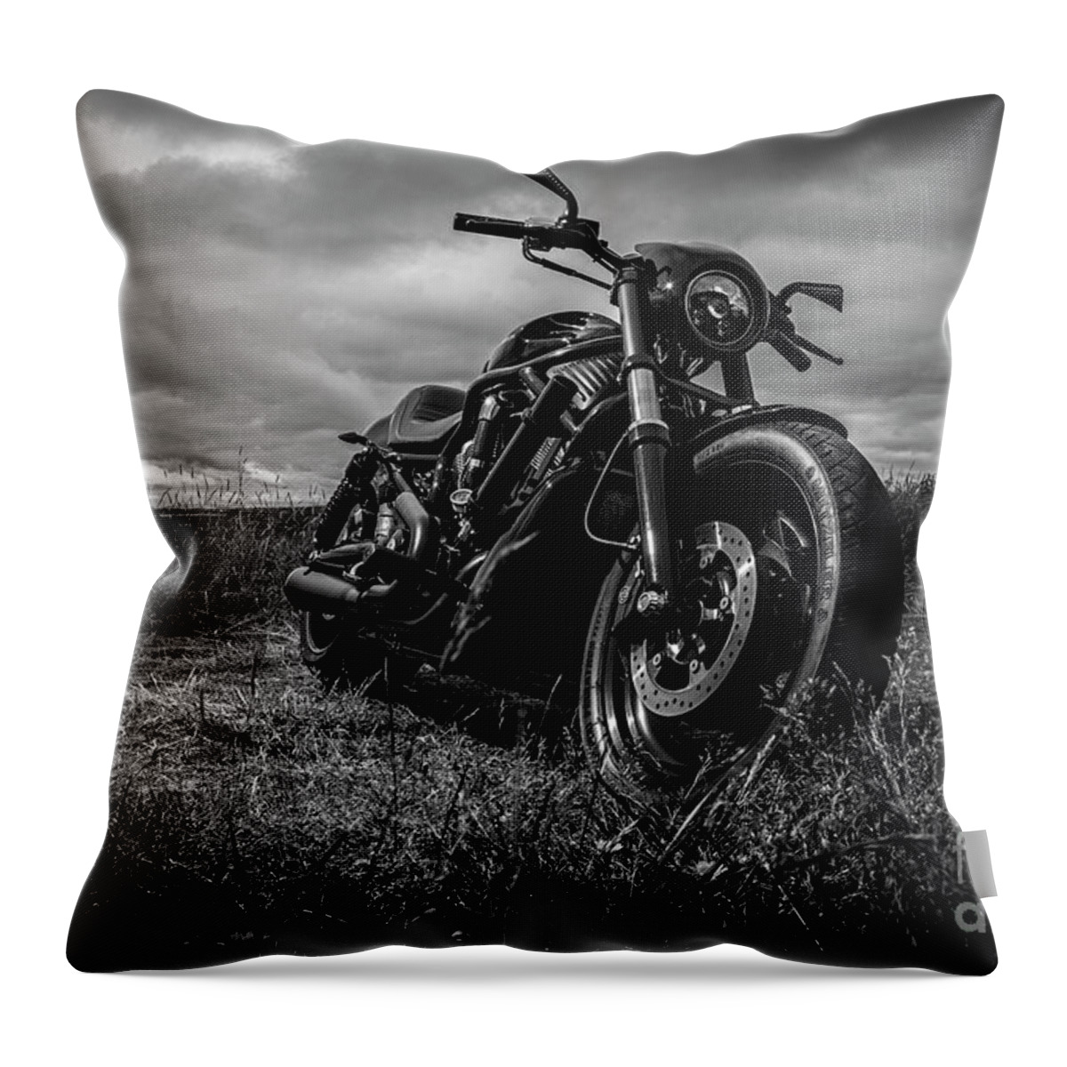 2007 Throw Pillow featuring the photograph Harley Davidson V-rod night rod vrscd #1 by Gunnar Orn Arnason
