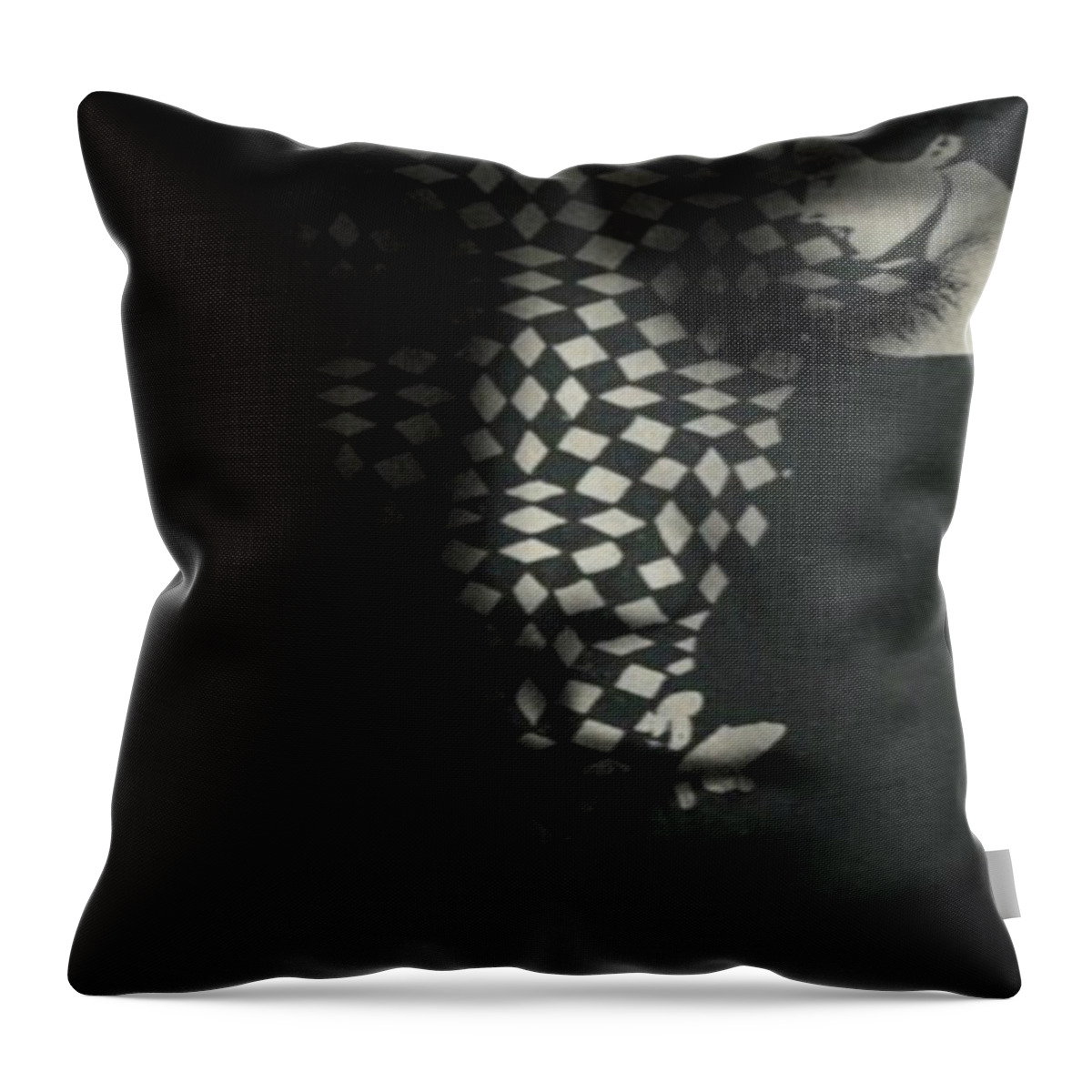 Woman Throw Pillow featuring the digital art I Can't Stop Loving You . by Paul Lovering