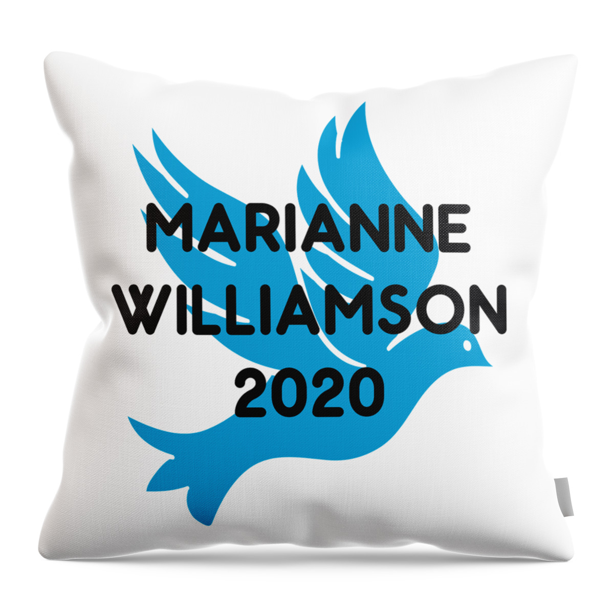 Election Throw Pillow featuring the digital art Marianne Williamson For President 2020 #1 by Flippin Sweet Gear