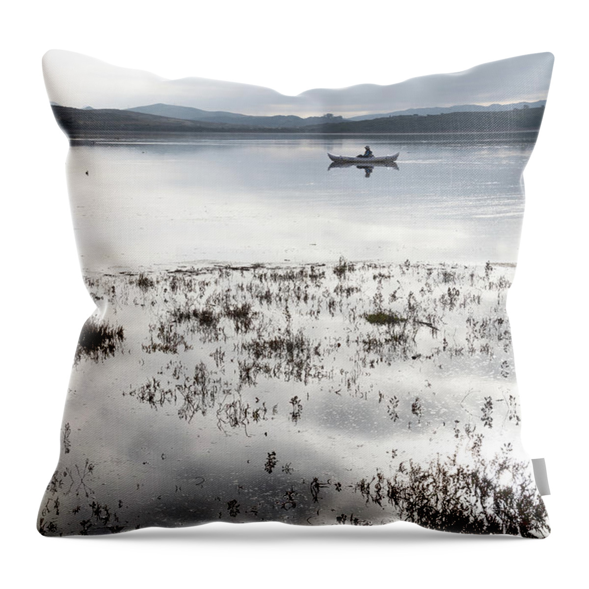  Throw Pillow featuring the photograph Morro Bay Estuary #1 by Lars Mikkelsen