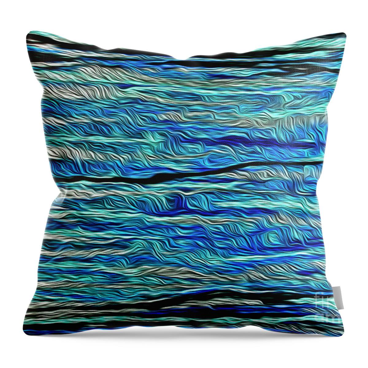 Ocean Throw Pillow featuring the painting Nani-Kai #1 by Toni Somes