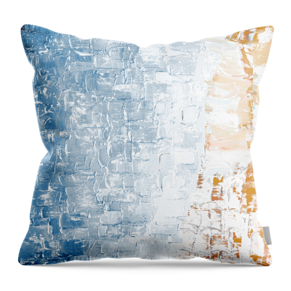 Night Throw Pillow featuring the painting Night to New Day I by Linda Bailey