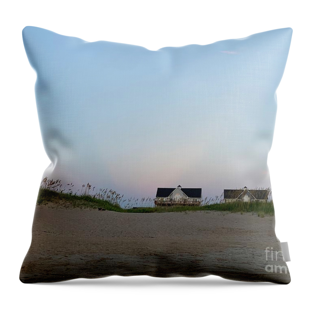  Throw Pillow featuring the photograph OBX #1 by Annamaria Frost