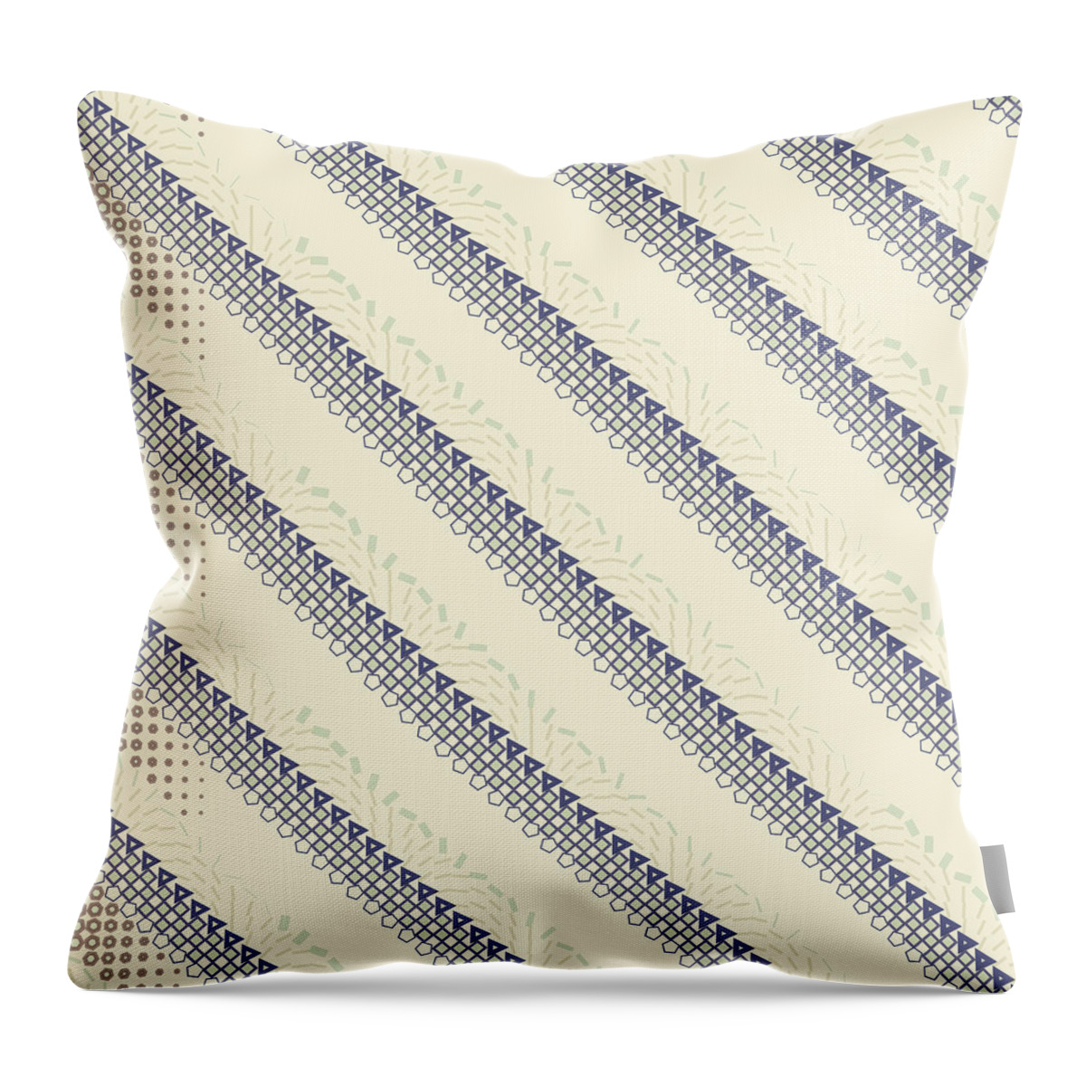 Abstract Throw Pillow featuring the digital art Pattern 2 #1 by Marko Sabotin
