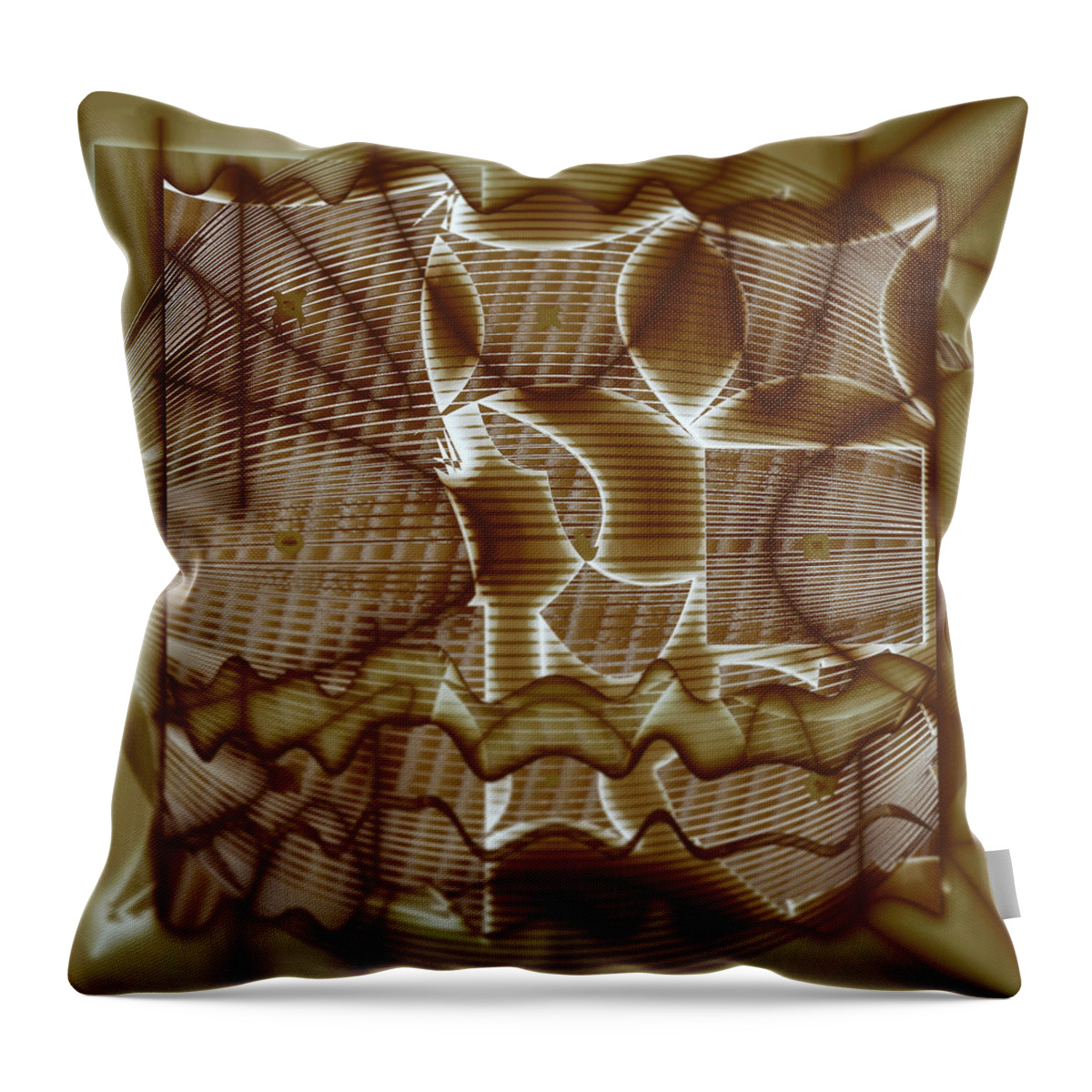 Abstract Throw Pillow featuring the digital art Pattern 28 #1 by Marko Sabotin