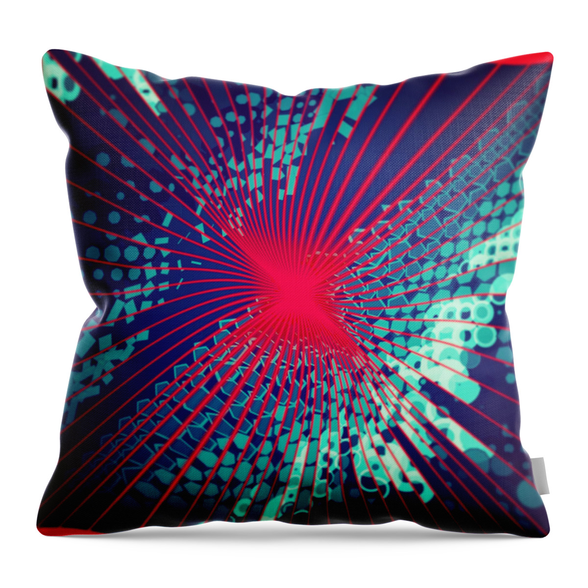 Abstract Throw Pillow featuring the digital art Pattern 35 #1 by Marko Sabotin