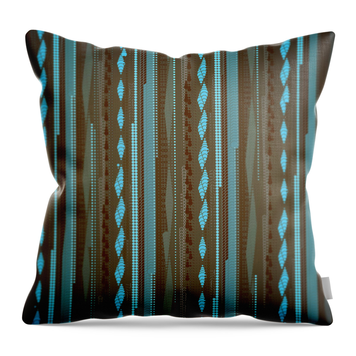 Abstract Throw Pillow featuring the digital art Pattern 38 #1 by Marko Sabotin