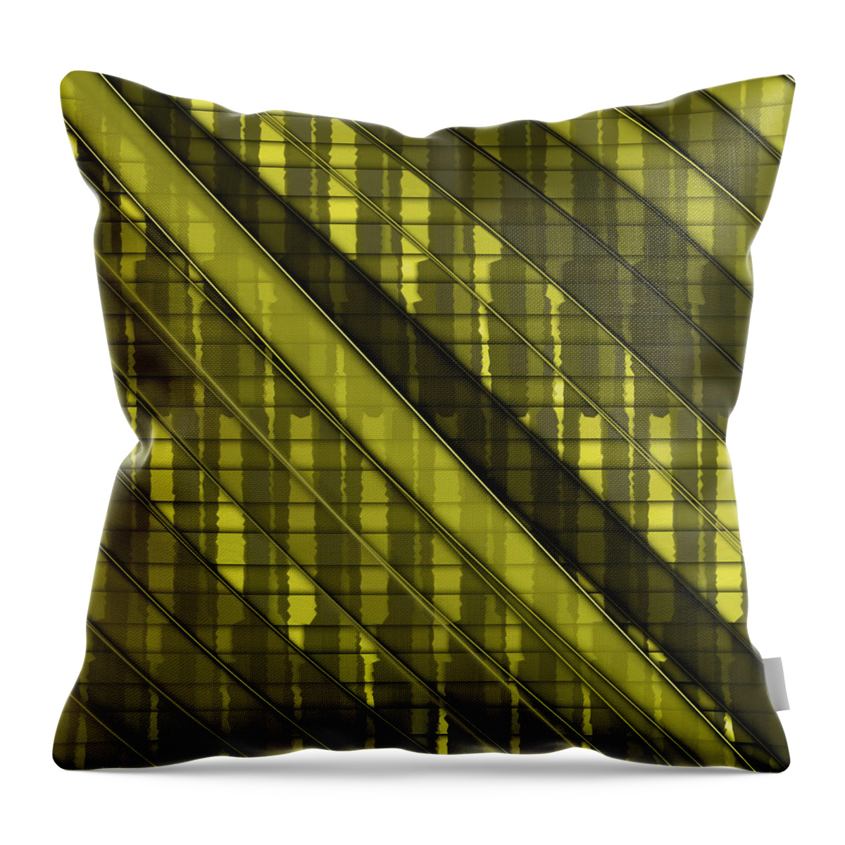Abstract Throw Pillow featuring the digital art Pattern 55 #1 by Marko Sabotin