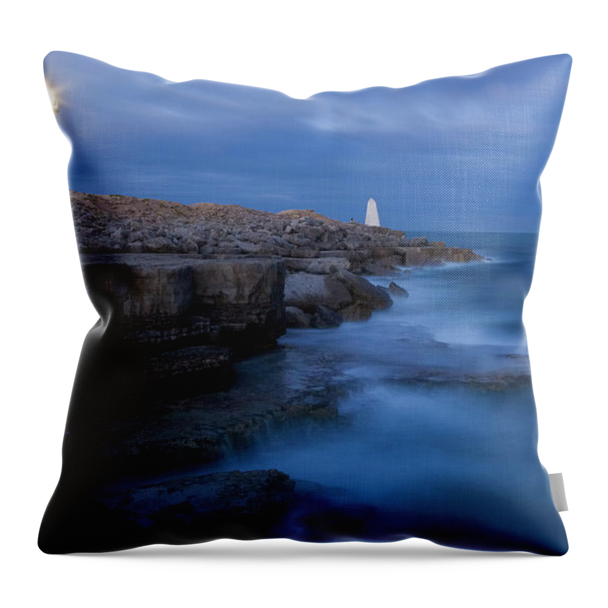 Portland Throw Pillow featuring the photograph Portland Bill Seascapes #1 by Ian Middleton