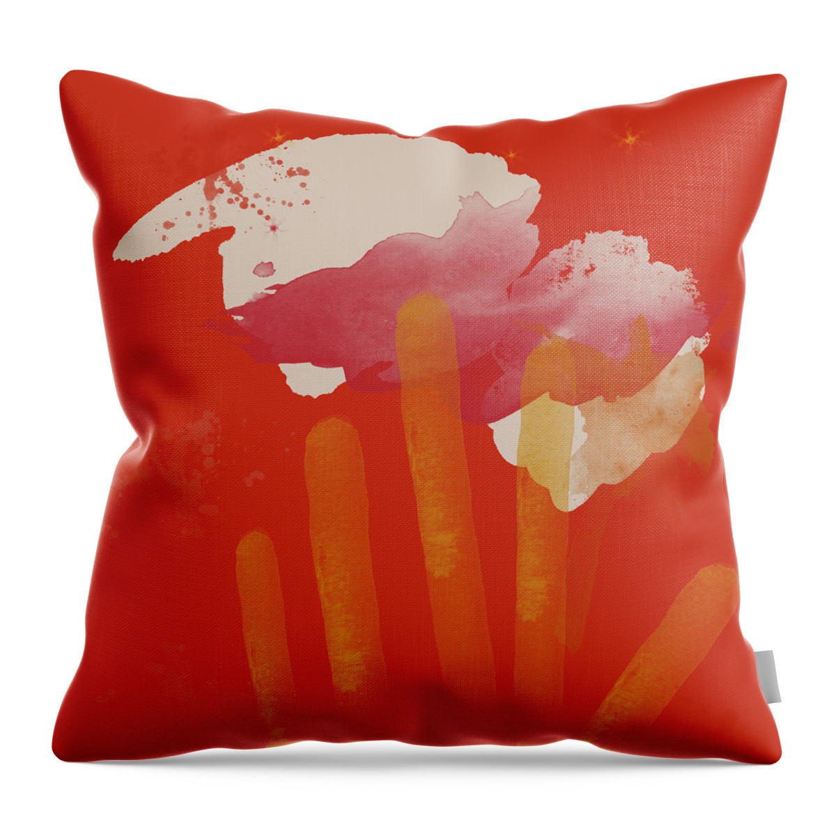  Reach For Your Dreams Throw Pillow featuring the painting Reach for Your Dreams #1 by Kandy Hurley