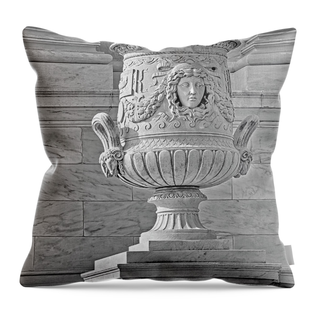 Scotus Throw Pillow featuring the photograph SCOTUS Details #1 by Susan Candelario