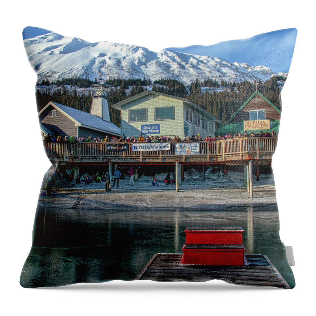  Throw Pillow featuring the photograph Seward Alaska #1 by Michael W Rogers