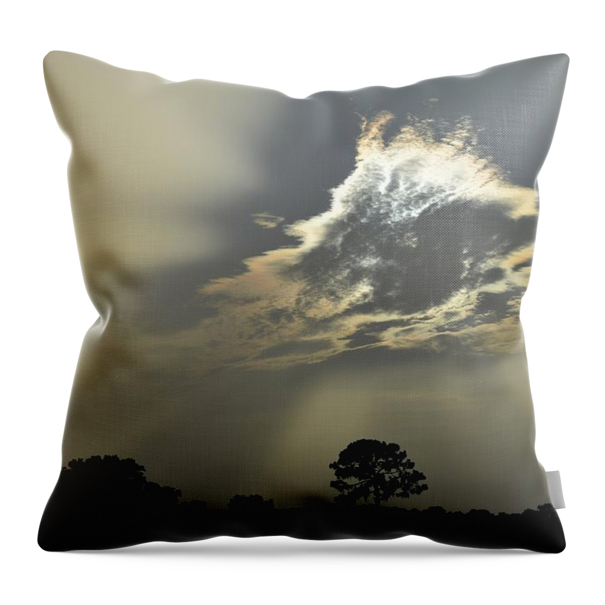 Sunset Cloud Throw Pillow featuring the photograph Sunset Cloud #1 by Warren Thompson