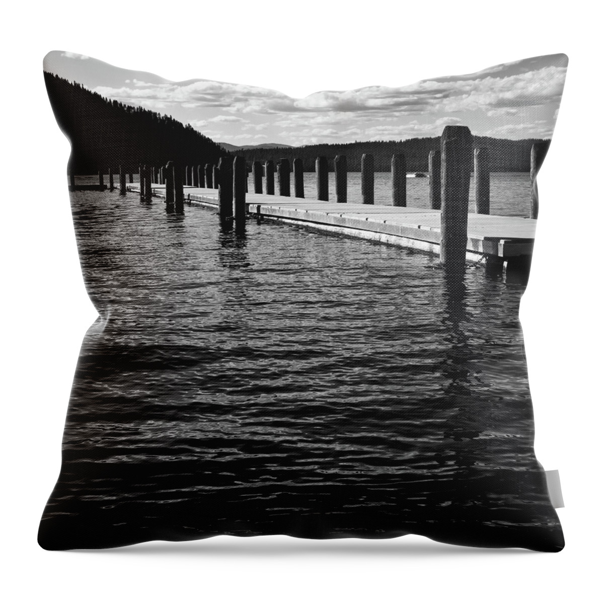 The Coolin Dock Throw Pillow featuring the photograph The Coolin Dock #1 by David Patterson
