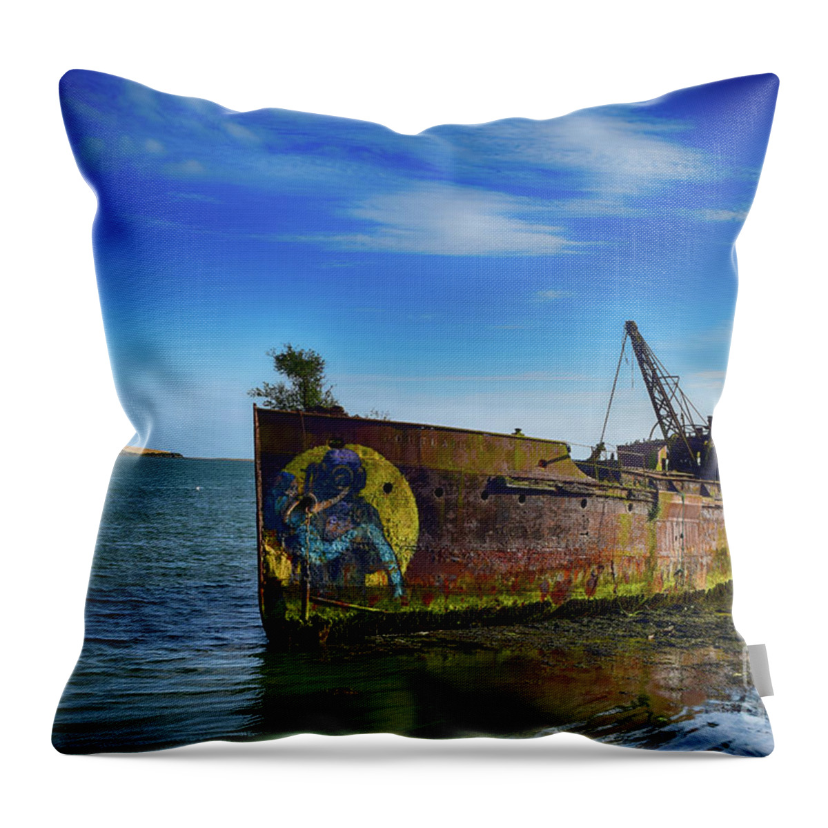 The Portlairge Throw Pillow featuring the photograph The Portlairge #1 by Joe Cashin