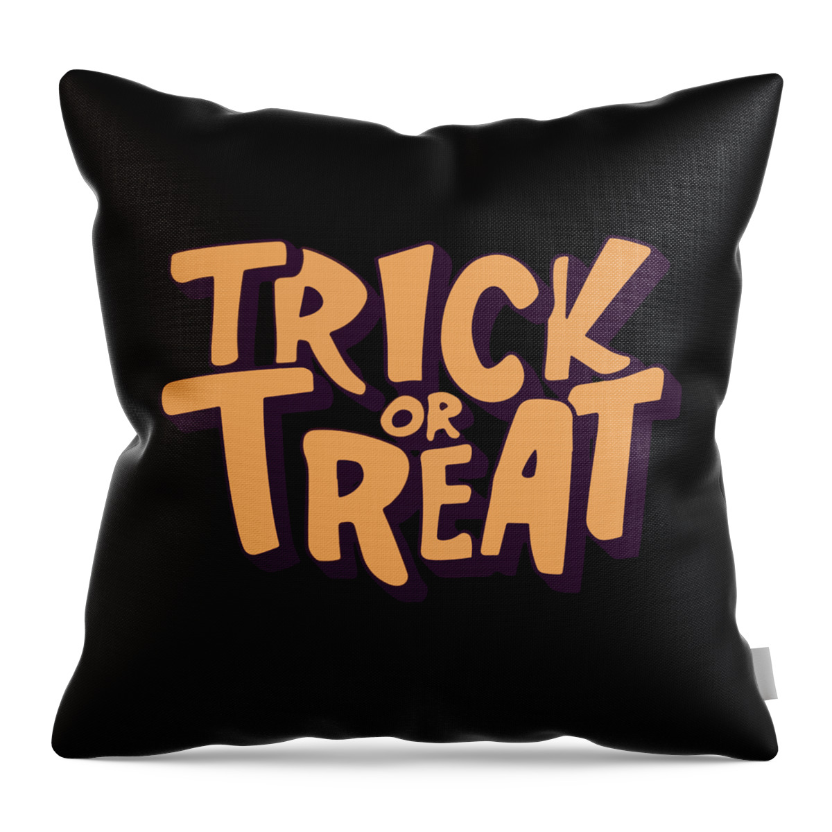 Halloween Throw Pillow featuring the digital art Trick or Treat Halloween #1 by Flippin Sweet Gear