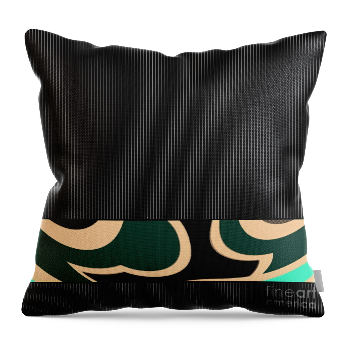  Throw Pillow featuring the digital art Troubled #2 by Designs By L
