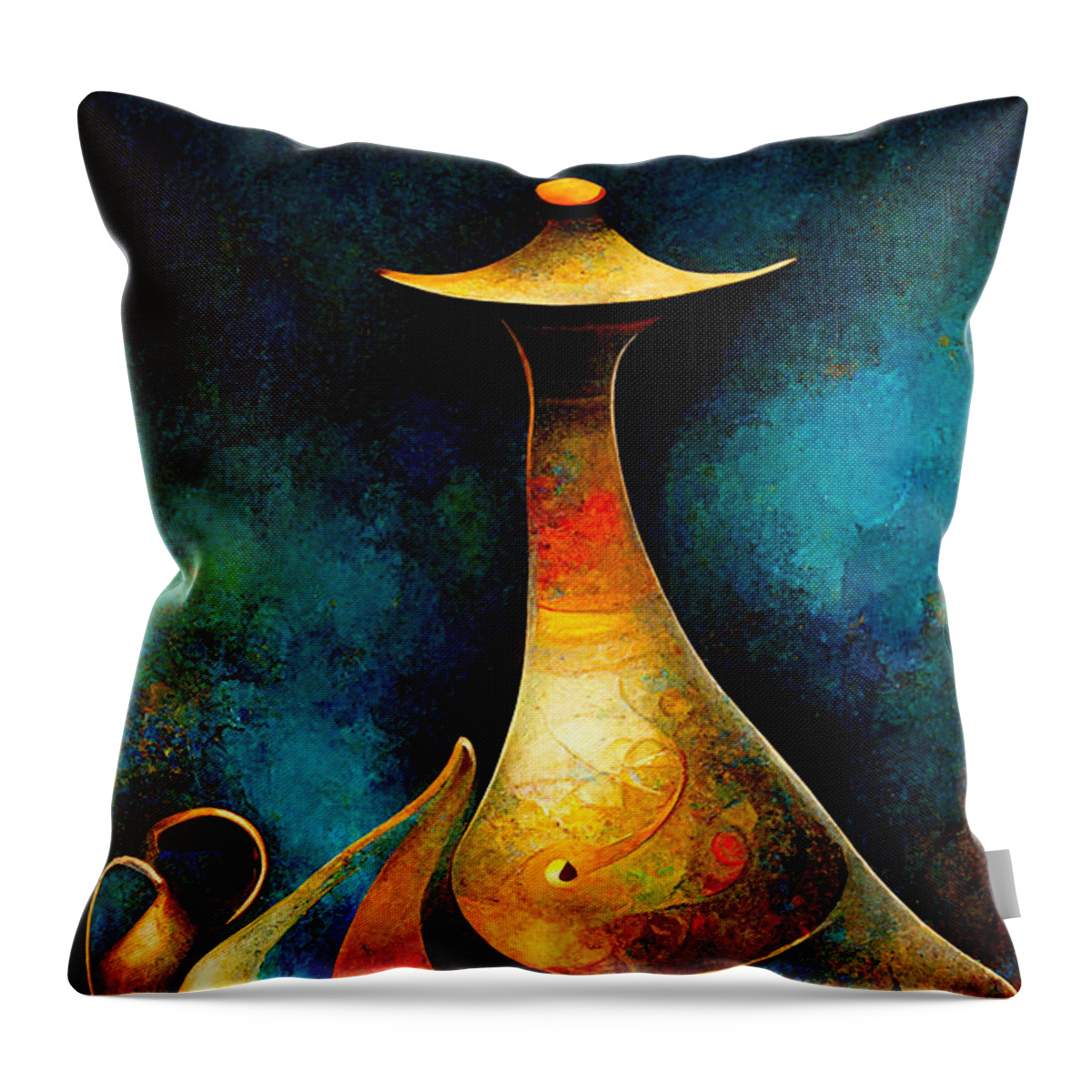 Aladdin Throw Pillow featuring the digital art 1001 Nights by Sabantha