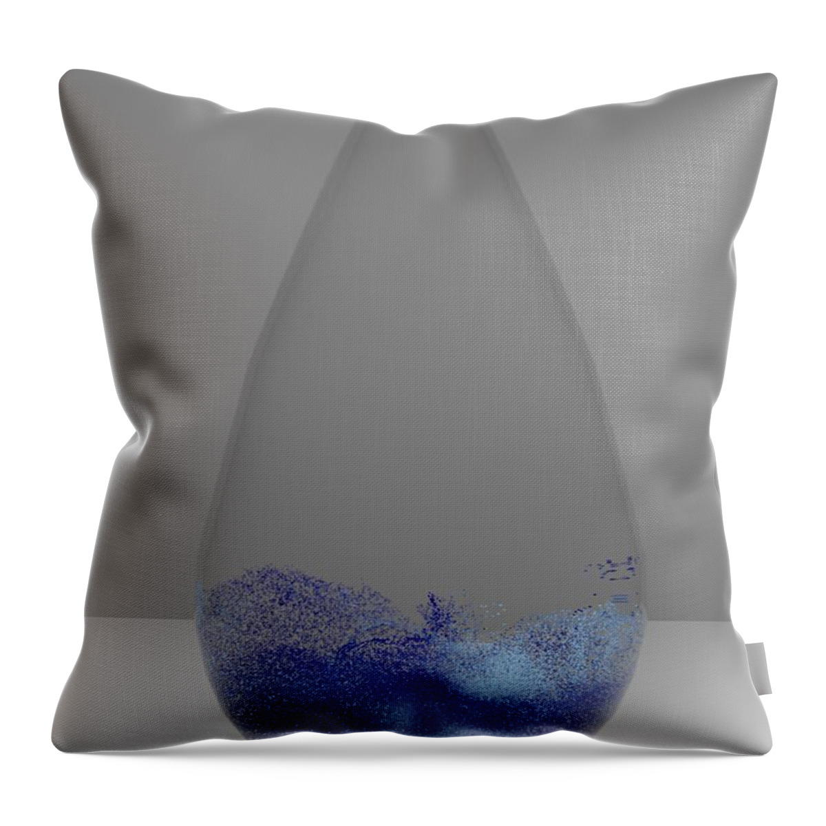 Nft Throw Pillow featuring the digital art 101 Raindrop Wave by David Bridburg