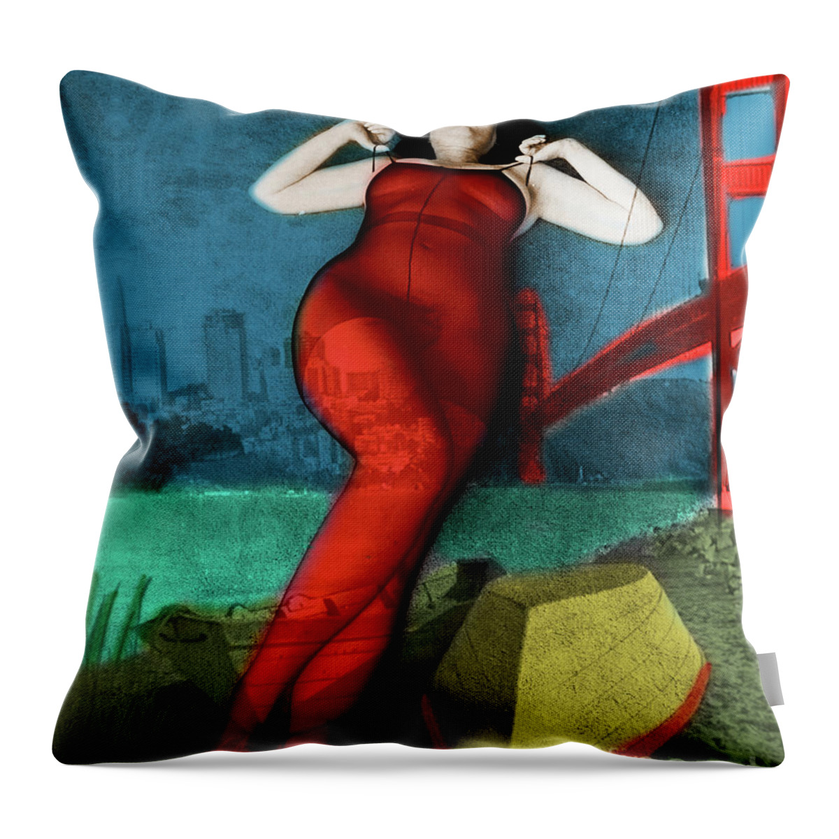 Tinted Bw Throw Pillow featuring the digital art Tinted BW #11 by Bob Winberry