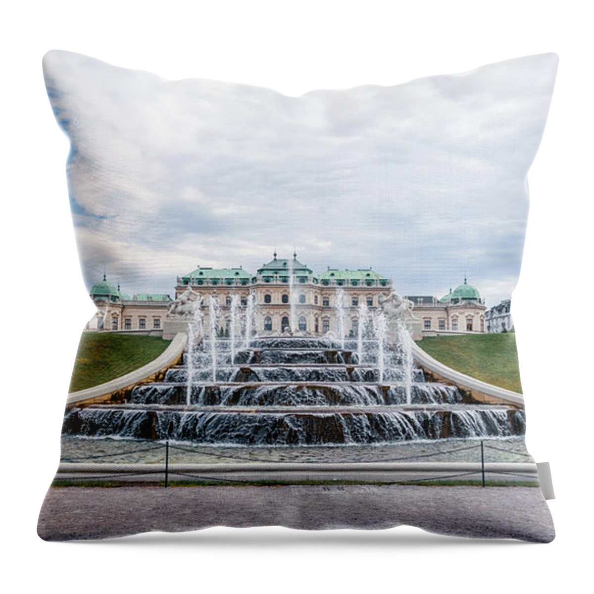  Throw Pillow featuring the photograph Vienna Gardens #12 by Angela Carrion Photography