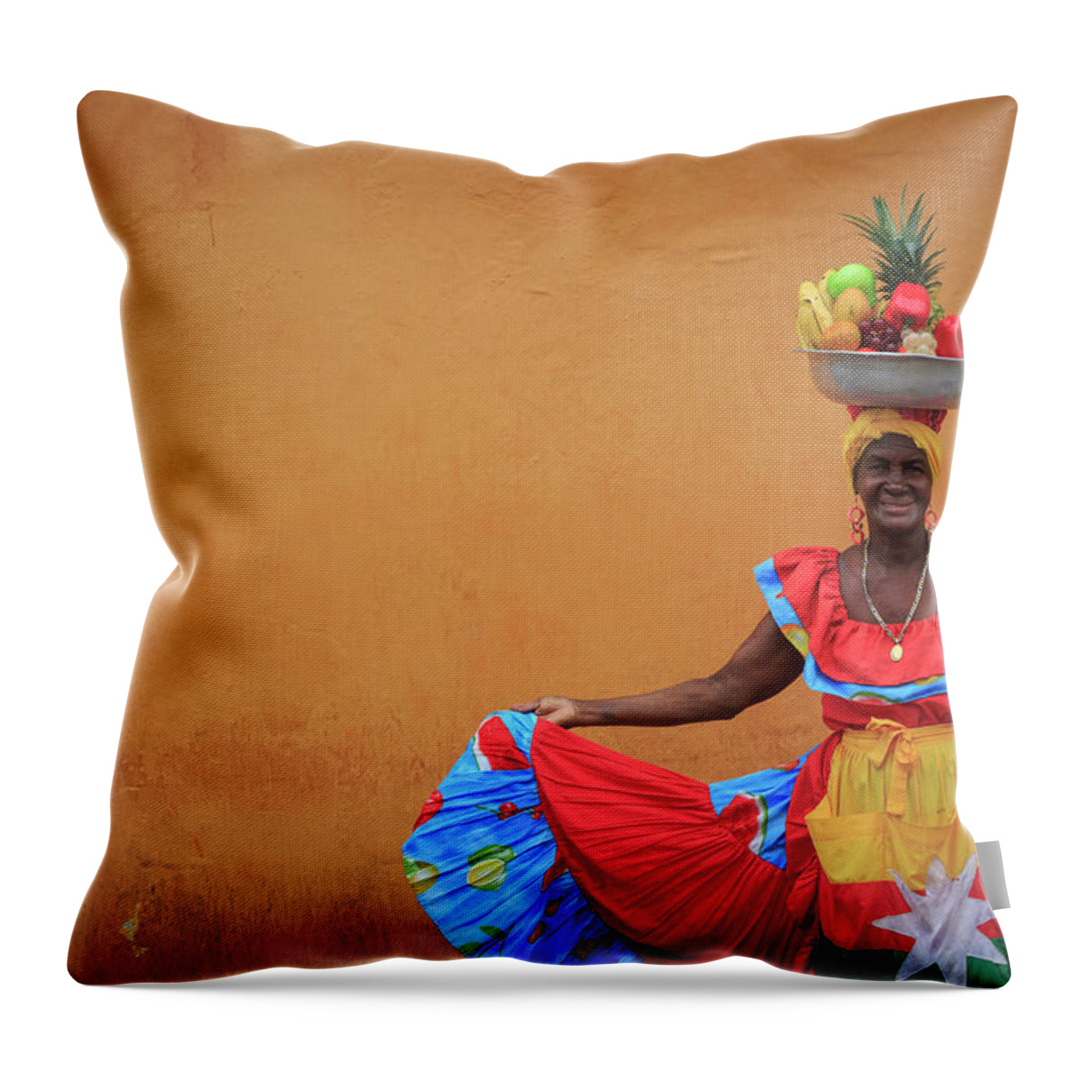 Cartagena Throw Pillow featuring the photograph Cartagena Bolivar Colombia #17 by Tristan Quevilly