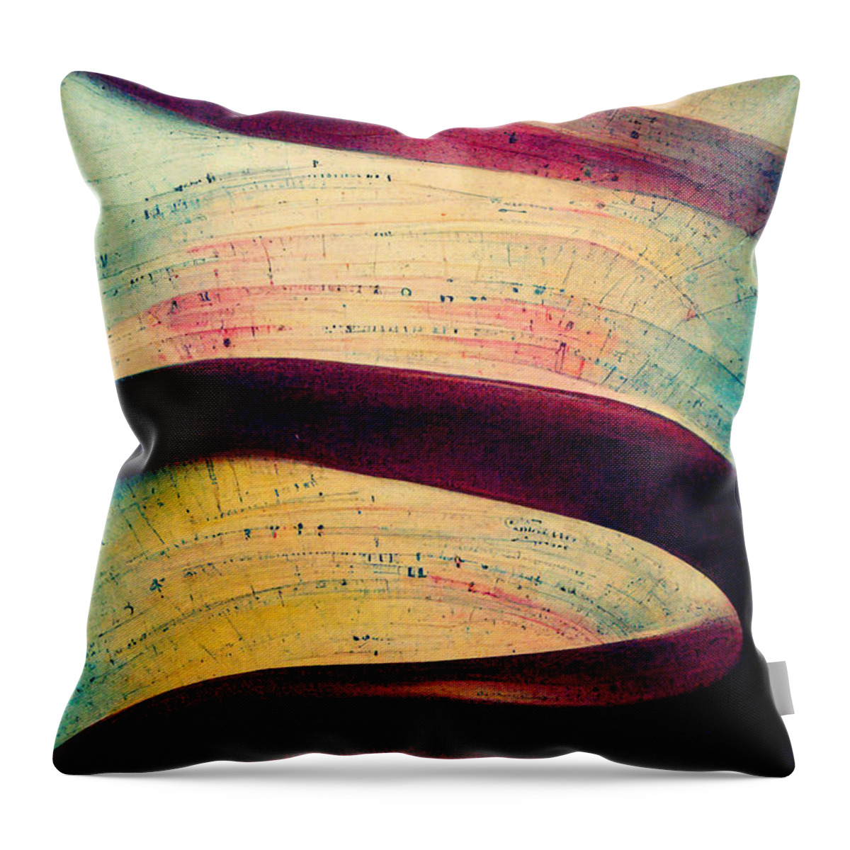 Music Throw Pillow featuring the digital art Music everywhere #18 by Sabantha