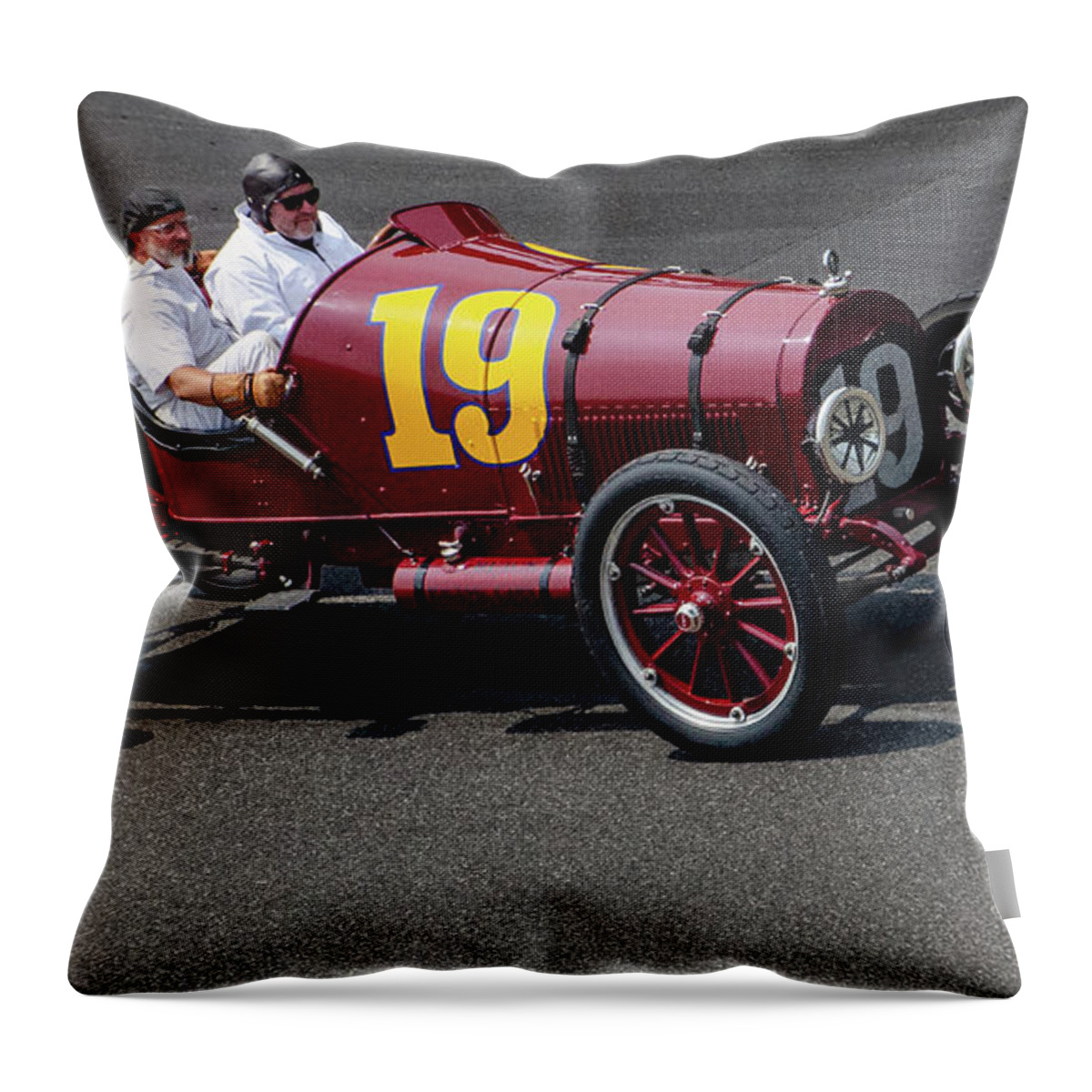 Svra Throw Pillow featuring the photograph 1919 Buick Racer by Josh Williams