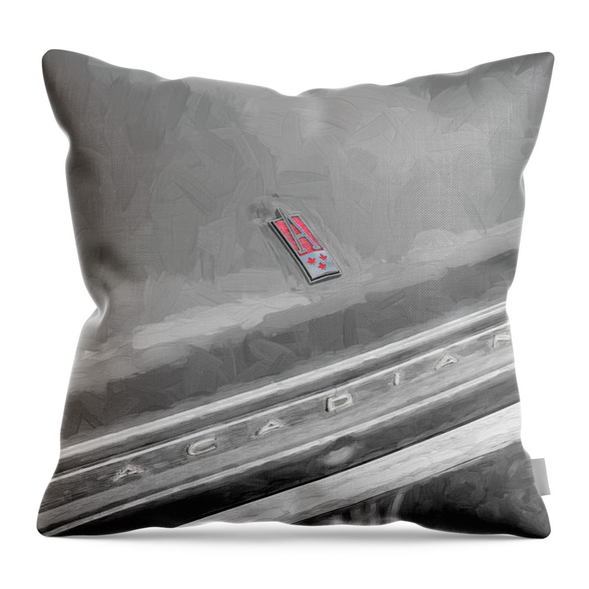 1967 Acadian Canso Sd Sport Deluxe Throw Pillow featuring the photograph 1967 Acadian Canso SD Sport Deluxe X112 by Rich Franco