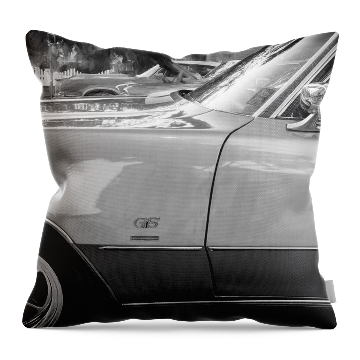 1970 Buick Gran Sport 455 Throw Pillow featuring the photograph 1970 Buick Gran Sport 455 X113 by Rich Franco