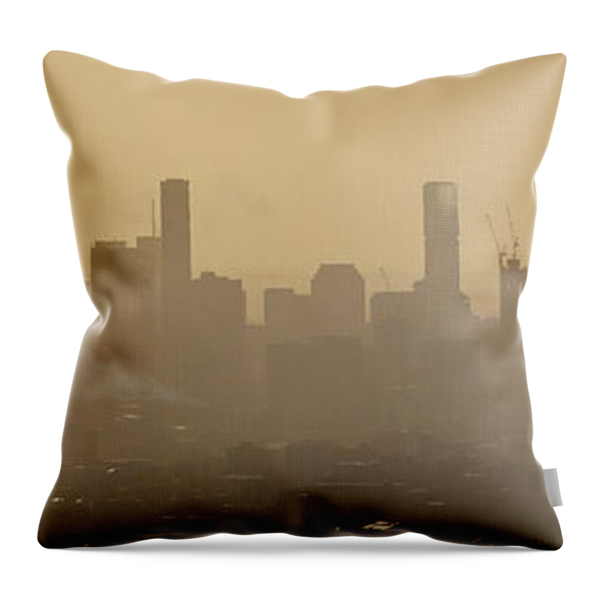 Skyline Throw Pillow featuring the photograph Brisbane Skyline #2 by Rick Nelson