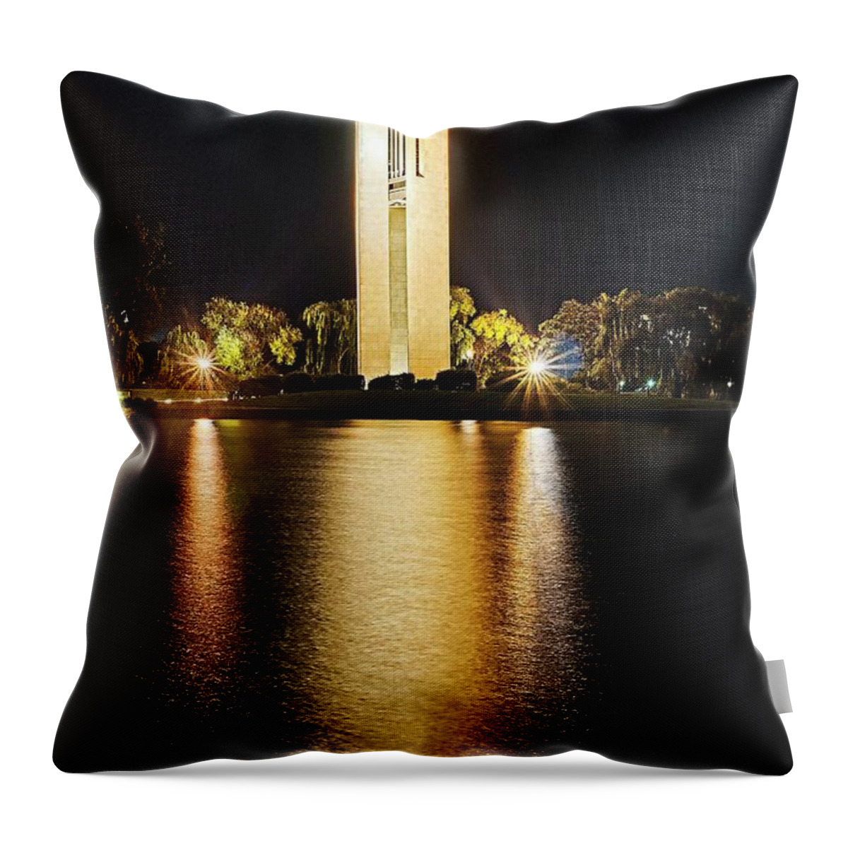 Canberra Throw Pillow featuring the photograph Carillon - Canberra - Australia #2 by Steven Ralser