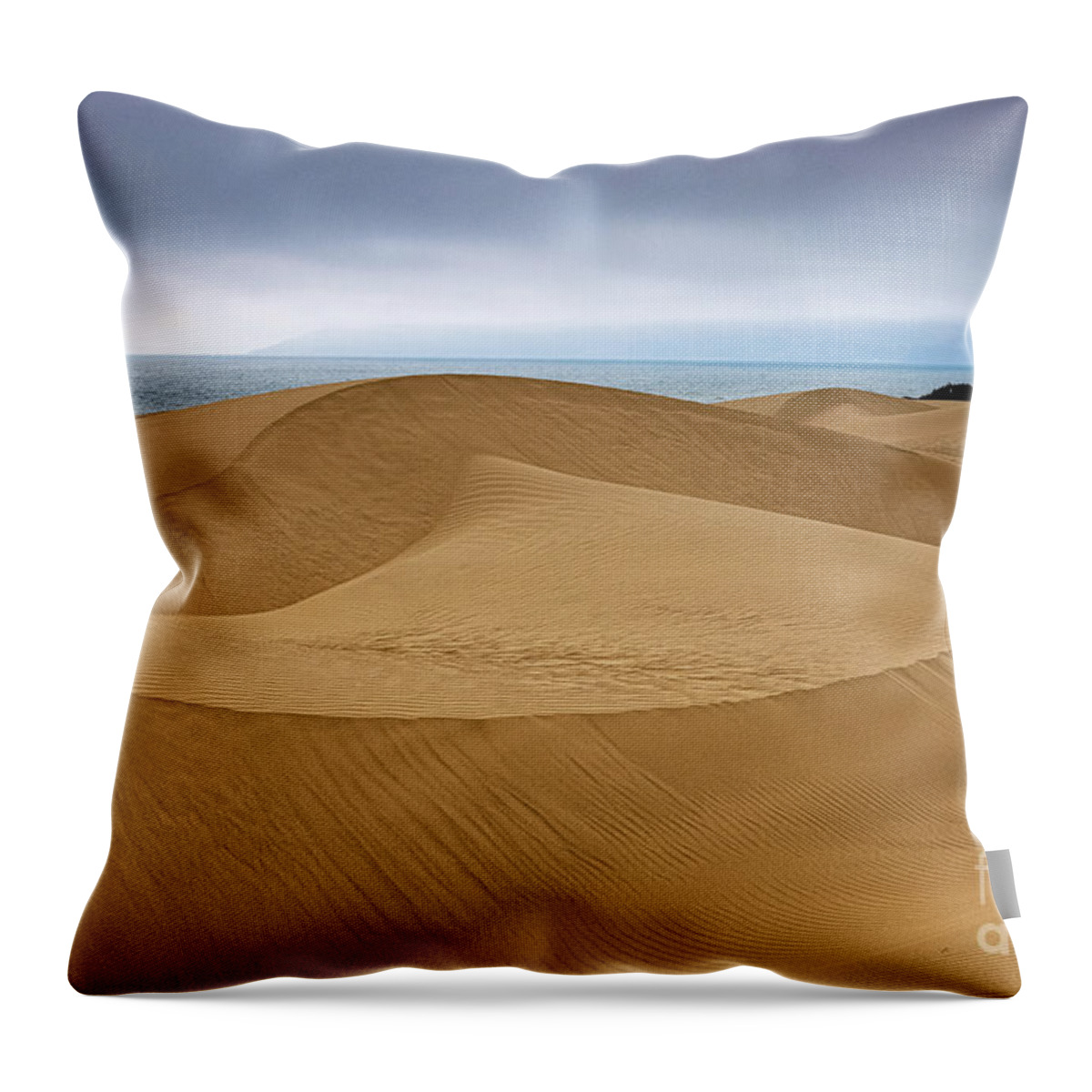 Oceano Dunes Throw Pillow featuring the photograph Dunes to the Sea #2 by Mimi Ditchie