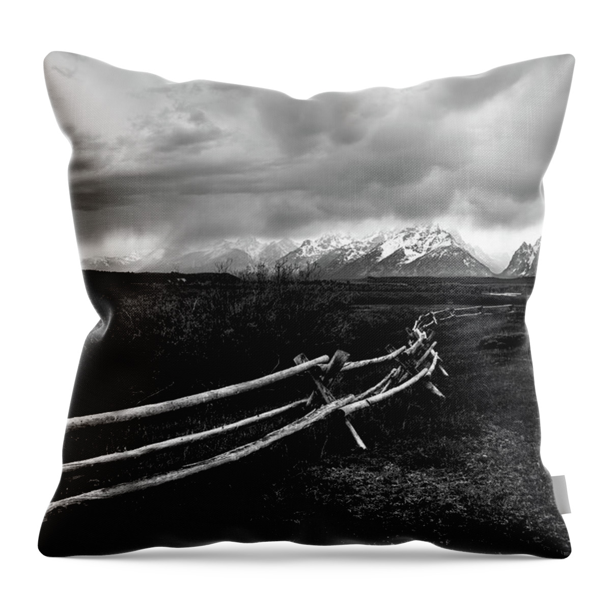 National Parks Throw Pillow featuring the photograph Grand Teton National Park #1 by David Lee