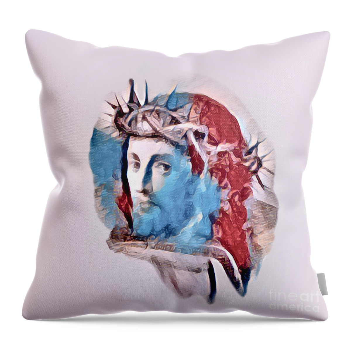 Holy Thursday Throw Pillow featuring the photograph Jesus Crown #2 by Munir Alawi