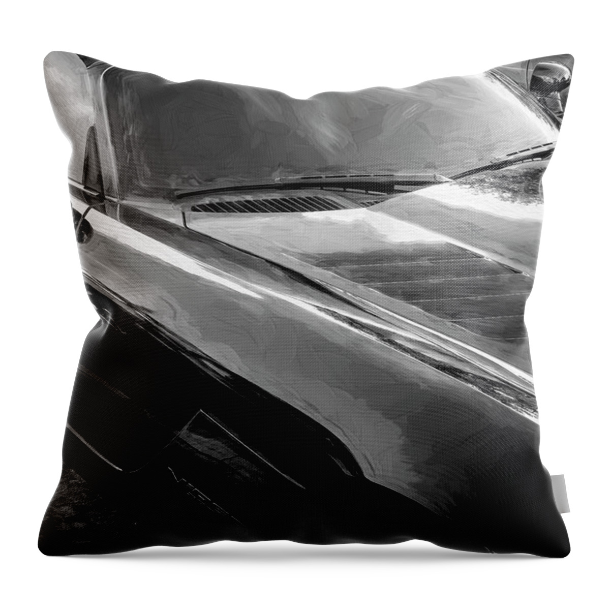 2005 Dodge Viper Gts Throw Pillow featuring the photograph 2005 Dodge Viper GTS X107 by Rich Franco